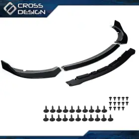 Big20260305-108 Crossdesign Fit For 15-20 Dodge Charger Srt Sedan 4-door Black New Front Bumper Lip Spoiler