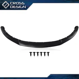 Ht-02esw1211abk Crossdesign Front Bumper Lip Chin Spoiler Body Kit Fit For 2013-2014 Ford Mustang-black Abs