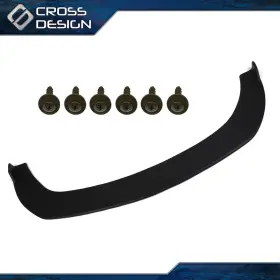 Ht-02esw1212abk Crossdesign Abs Splitter Style Paintable Front Bumper Lip Spoiler Fit For 15-17 Ford Mustang