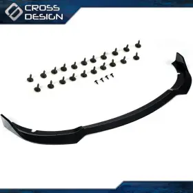 Ht-02esw3714abk Crossdesign Front Bumper Lip Spoiler Splitter Body Black Fit For 2015-2020 Dodge Charger Srt