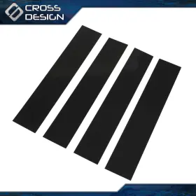 Crossdesign Ht-02pma12fbabk Fit For 2004-2014 Ford F-150 Super Cab Crew Pillar Post Door Trim Piano Black