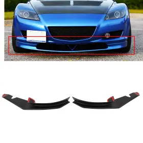 12439685 Csdex Bumper Lip Spoiler Painted Matte Black Front Plastic Fits 2004-2008 Mazda Rx-8