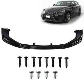 12445495 Csdex Black Bumper Body Lip Kit Front Fits 2014-16 Lexus Is250 Is350 Base Sedan 4-dr