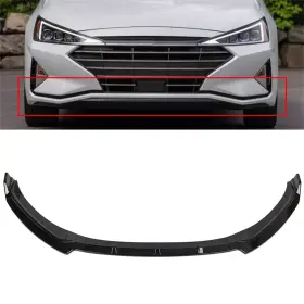 12464146 Csdex Bumper Lip Spoiler Front For 2017-18 Hyundai Elantra Sedan 4-dr 1.4l 2.0l Black