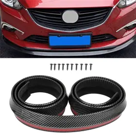 12464152 Csdex Front Bumper Fiber Lip Splitter Universal Painted Carbon Rubber Chin Body Kit