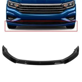 12466658 Csdex 3x Front Bumper Lip Spoiler Black Fits 2019-21 Volkswagen Jetta Sedan 4-dr 1.4l