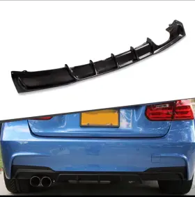 Rbd-f30mt-02-cf Custom Carbon Fiber Rear Diffuser For Bmw F30 3 Series 2013 2018 M Sport Dual Exhaust