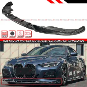 M440i Cuztomtuning G22 G23 2 For 2021-25 Bmw 430i Max Style Real Carbon Fiber Front Bumper Lip