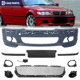 Bw6200157 Dasparts For 2000-2006 Bmw 3 Series E46 M-tech Style Front Bumper Fog Light Facelift Set