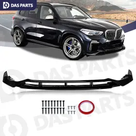 Bw6400015 Dasparts Gt Style Glossy Black Front Bumper Lip Splitter For 2019-2023 Bmw X5 G05 M Sport