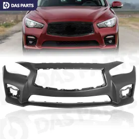 If6212796 Dasparts For 2014-2017 Infiniti Q50 Front Bumper Cover With Tow Hook Without Sensor Holes
