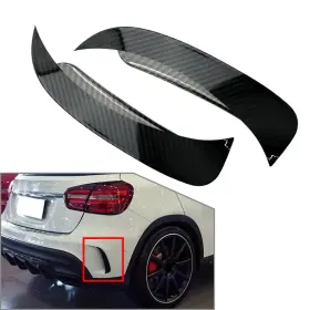 X156 Dictorcoltd 550748540486 Rear Bumper Splitter Canard Air Vent Trim Fit Mercedes Benz Gla-class 13-20