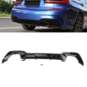 Dictorcoltdusa 210000210167 Rear Bumper Lip Diffuser Black For Bmw 3 Series G20 G21 G28 2019 Us Stock