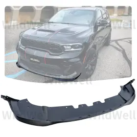 At-dgfl-0016 Dodge For 2021-2025 Durango Front Bumper Lip Splitter Hellcat Style Unpainted