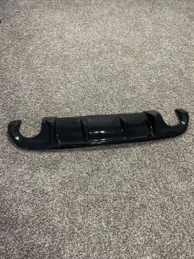 Lyap-883-2 Dodge Gloss Black Rear Bumper Diffuser Valance Universal Fit / Charger Style