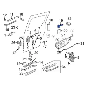 5020673ag Dodge Oe For Grand Caravan 08-20 Left Center Sliding Door Roller