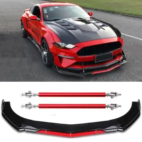 Lfmqpus234 Dreamizer Universal Front Bumper Lip Chin Spoiler Splitter Diffuser Guard Wing Protecto