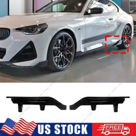 Dreamrefit Dreamrefit012073-gb For Bmw G42 220i 230i M Sport M240i 22-2026 Gloss Black Side Skirt Extension Lip