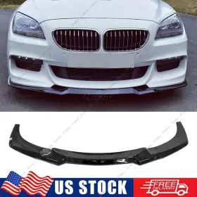 Dreamrefit012114-gb Dreamrefit Gloss Black For Bmw 6 Series F06 F12 F13 M Sport 12-18 Front Bumper Lip Splitter