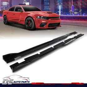 Dsa230076 Ds-auto-parts Fit For 2015-2023 Dodge Charger Side Skirts Panel Splitter Glossy Black Widebody