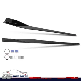 Dsa300370 Ds-auto-parts Side Skirts Extension Panel Lip Fit For 2020-2023 Corvette C8 5vm Gloss Black