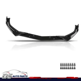 Dsa444438 Ds-auto-parts Front Lip Splitter Glossy Black Fit For 2016-2021 Honda Civic Ex Lx Sport Sedan