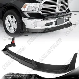2-pu-105 Dtm For 13-18 Ram 1500 / 19-24 Classic Black Front Bumper Lip Body Spoiler