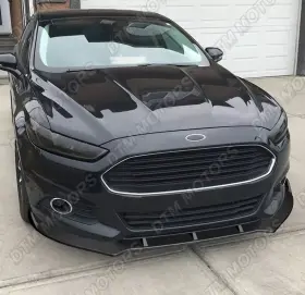 2-pu-569 Dtm For 2013-2016 Ford Fusion Mondeo Matt Black Front Bumper Body Kit Spoiler Lip