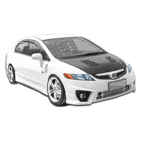 106928 Duraflex For Honda Civic 06-11 Maddox Style Fiberglass Front Bumper Cover Unpainted