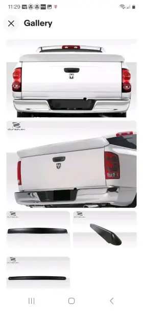 112720 Duraflex 02-08 Dodge Ram Rear Spoiler Rst Style Tailgate Wing 2002-2008 Truck