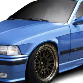 116022 Duraflex For Bmw M3 97-98 C Spec Style Fiberglass Front Fender Flares Unpainted