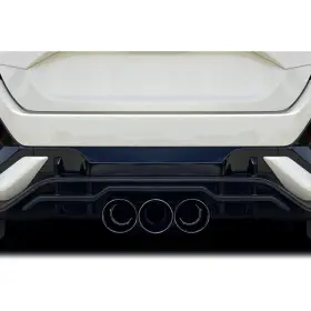 116932 Duraflex For Honda Civic 17-21 Bz Style Fiberglass Rear Bumper Add On Unpainted