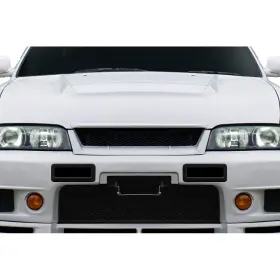 117211 Duraflex R33 Look Style Fiberglass Front Bumper Air Ducts Unpainted