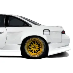 117692 Duraflex For Nissan 240sx 95-98 O Type Style Fiberglass Rear Fender Flares Unpainted