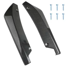 Duscoke-dsc-172 Duscoke 2pcs Rear Bumper Lip Splitter Canard 17.13 X 4.72 Inch Carbon Fiber