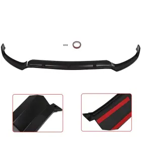 Ecp117599st E-carpartstore For 2015-2018 Mercedes-benz W205 C-class Front Bumper Lip Spoiler Splitter Black
