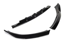 Ecp119590st E-carpartstore Glossy Black Fits Audi A5 Quattro 2010-2012 Front Bumper Lip Spoiler Splitter