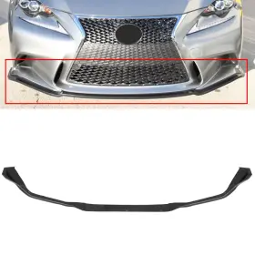 Ecp168225st E-carpartstore For 14-16 Lexus Is250 Is350 F-sport Black Front Bumper Lip Spoiler Splitter 3pcs