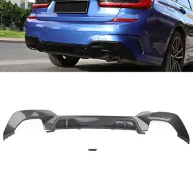 Earthoee 323456372942 Carbon Fiber Rear Bumper Lip Diffuser For Bmw 3 Series G20 G21 G28 2019 Us