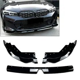 Earthoee 550733436404 Front Bumper Lip Spoiler Black For Bmw 3 Series G20 Lci M Sport 320i 325i 2023