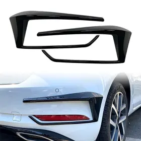 Mk7.5 Earthoee 550755124877 Rear Bumper Spoiler Fog Light Cover For Vw Golf 7.5 2016-2019 Black