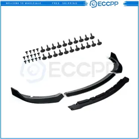 E11768001cp0221s Eccpp Painted Black Front Bumper Lip Fits 2017 2018 Dodge Charger Srt