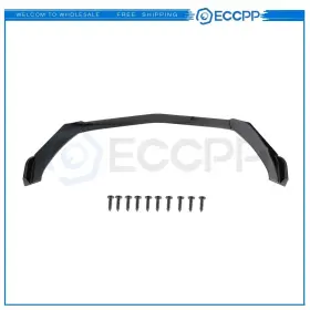 E161092022103p Eccpp Universal Painted Glossy Black Front Bumper Lip Chin Spoiler Air Dam