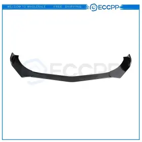 E161092032103p Eccpp Universal Painted Black Front Bumper Protector Body Splitter Spoiler Lip 3pcs