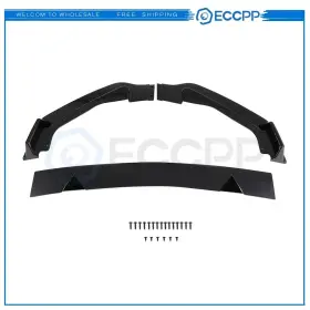 E1610950502cp Eccpp For 2014 2015 Infiniti Q50 Base Glossy Black Front Bumper Lip Spoiler Splitter
