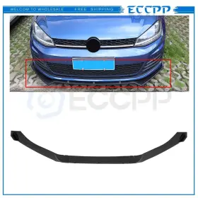 E1682461216cp Eccpp Fit For 14-20 Vw Golf Gti Mk7 Front Bumper Lip Body Kit Spoiler Black 3pcs
