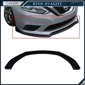 Ec0168237156cp Eccpp Universal For Most Vehicles Unpainted Black Front Bumper Body Kit Lip 3pcs