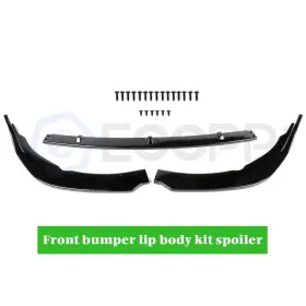 Ec101603160p0601 Eccpp Fits 2019-2020 Toyota Camry Le Xle Gloss Black Front Bumper Lip