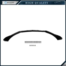 Ec101603190p06 Eccpp Fits 2015-2017 Ford Mustang Painted Black 3pcs Front Bumper Lip Trim Spoiler