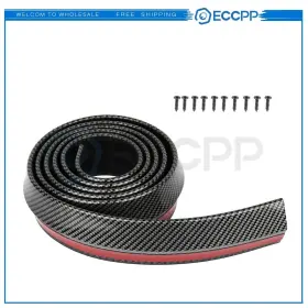Ec101610910p0603 Eccpp Universal Rubber Front Bumper Lip Chin Spoiler Protector Body Kit